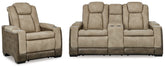 Diamond Furniture - Ashley Furniture - Next-Gen DuraPella Power Reclining Loveseat and Power Recliner - Power Reclining Loveseat and Power Recliner - 22003U3